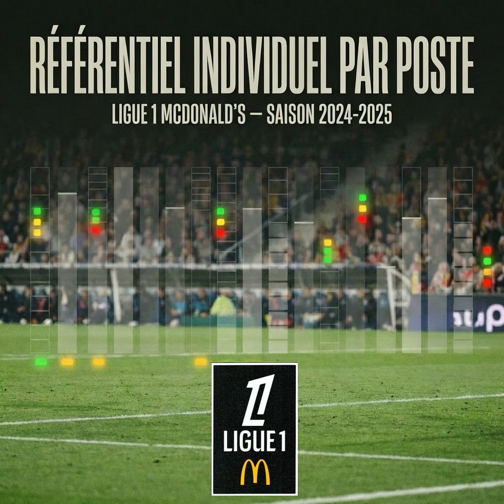 Référentiel individuel par poste - Ligue 1 McDonald's (France) : Saison 2024-2025